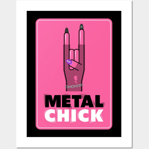 Metal Chick Wall Art by CuriousCurios